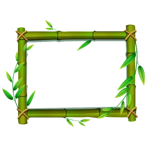 Bamboo Frame Graphic PNG Image