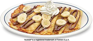 Banana Chocolate Crepes PNG Image