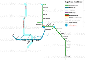 Bangkok_ Mass_ Transit_ System_ Map PNG Image