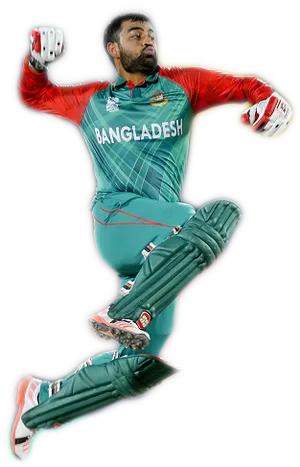 Bangladesh Cricket Player Diving Catch PNG Image