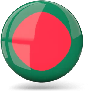 Bangladesh Flag Button PNG Image