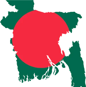 Bangladesh Map Flag Overlay PNG Image