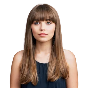 Bangs Hairstyle Inspiration Png 05252024 PNG Image