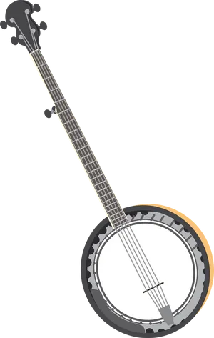 Banjo Vector Illustration PNG Image