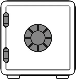 Bank Vault Door Cartoon PNG Image