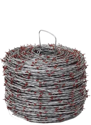 Barbed Wire Roll Industrial Security PNG Image