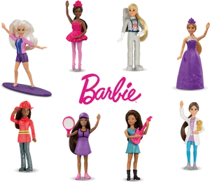 Barbie Dolls Collection Happy Meal Toys PNG Image