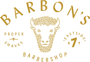 Barbon's Barbershop Logo PNG Image