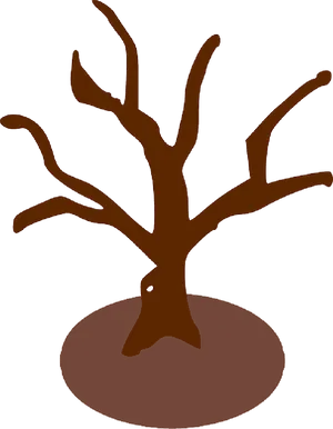 Bare Tree Branches Silhouette PNG Image