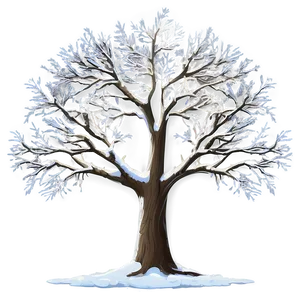 Bare Tree In Snow Png 06282024 PNG Image