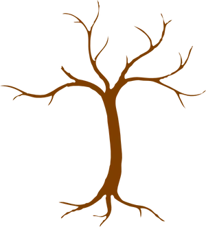 Bare Tree Silhouette PNG Image