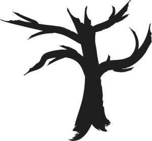 Bare Tree Silhouette Graphic PNG Image