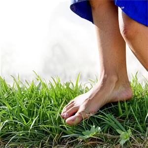 Barefoot Grass Walking Png Nxu PNG Image