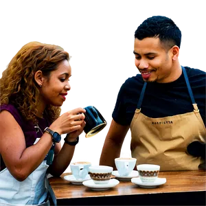 Barista Coffee Tasting Png Thk PNG Image