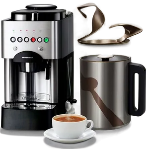 Barista With Coffee Machine Png Aem PNG Image