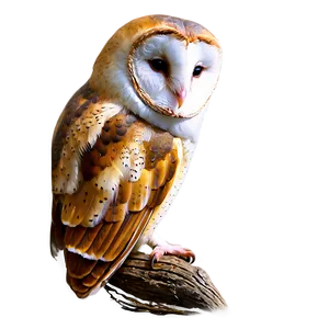 Barn Owl Resting Png 06252024 PNG Image