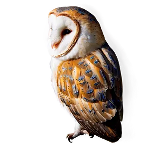 Barn Owl Resting Png 06252024 PNG Image