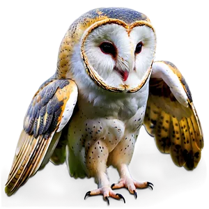 Barn Owl Wings Spread Png Wxl PNG Image