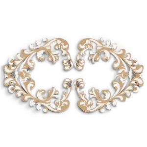 Baroque Flourish Ornament Png Ova PNG Image