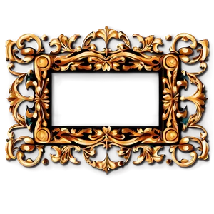 Baroque Frame Border Png 8 PNG Image