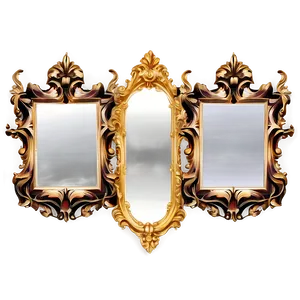 Baroque Style Mirror Frame Png Eds PNG Image