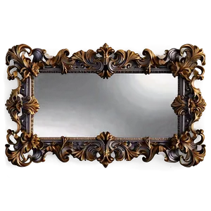 Baroque Style Mirror Frame Png Ilw PNG Image