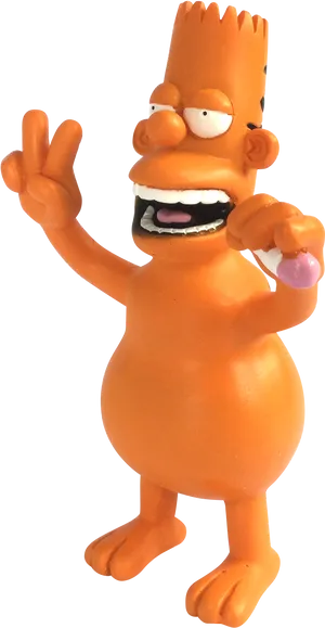 Bart Simpson Figure Toy PNG Image