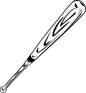 Baseball Bat Vector Art PNG Image