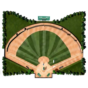 Baseball Diamond Layout Plan Png 51 PNG Image