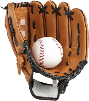 Baseball Gloveand Ball PNG Image