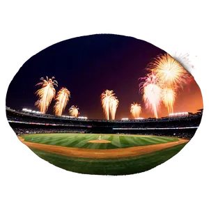 Baseball Stadium Fireworks Display Png Qse PNG Image