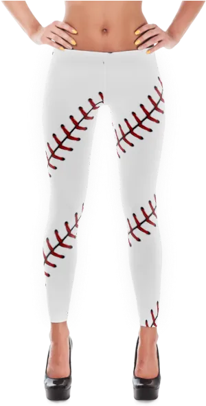 Baseball Stitch Leggings Fashion PNG Image