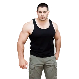 Basic Black Tank Top Png Uij PNG Image