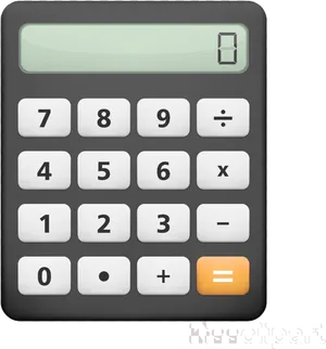 Basic Digital Calculator PNG Image