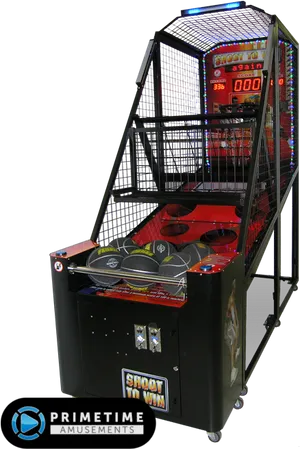 Basketball Arcade Game Machine PNG Image