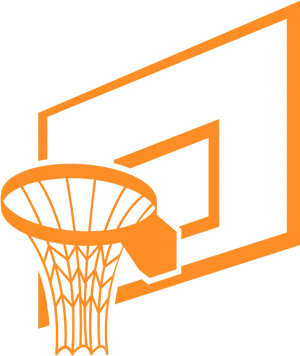 Basketball Hoop Outline PNG Image