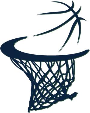 Basketball Hoop Silhouette Clipart PNG Image