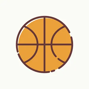 Basketball Icon Graphic PNG Image