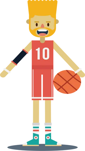 Basketball Player Clipart Number10 PNG Image