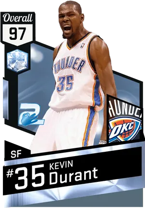 Basketball Player Thunder35 Durant PNG Image