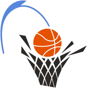 Basketball Swoosh Logo PNG Image