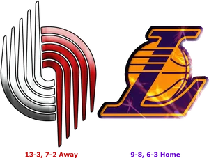 Basketball Team Logos Comparison PNG Image