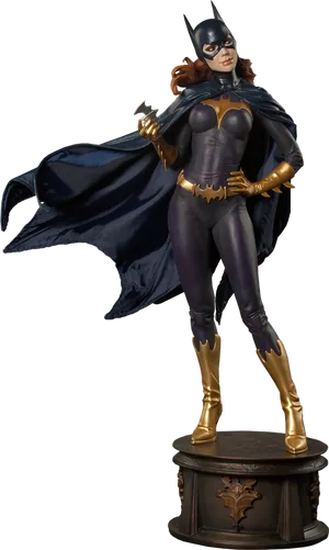 Batgirl Statue Pose PNG Image