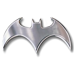 Batman Logo In Chrome Finish Png 05042024 PNG Image