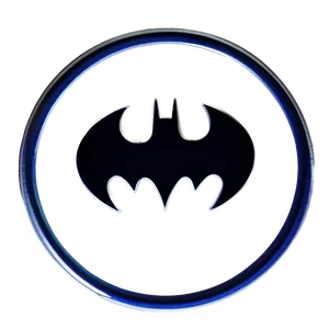 Batman Logo In Circle Png 05042024 PNG Image