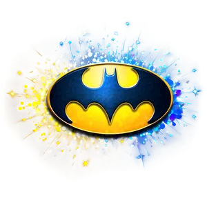 Batman Logo With Sparkles Png Rqd PNG Image