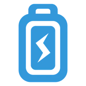 Battery Icon Blueand Black PNG Image