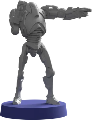 Battle Droid Model Render PNG Image