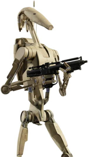 Battle Droid With Blaster PNG Image