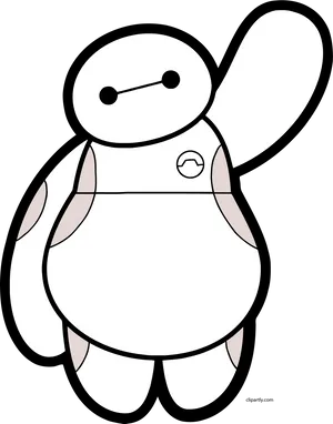 Baymax_ Character_ Illustration PNG Image